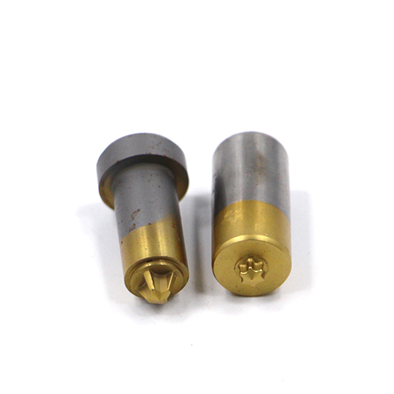 China fábrica personalizada tornillo segundo punzón M2 / M42 / HSS cabeza de tornillo punzón punzón de toma hexagonal