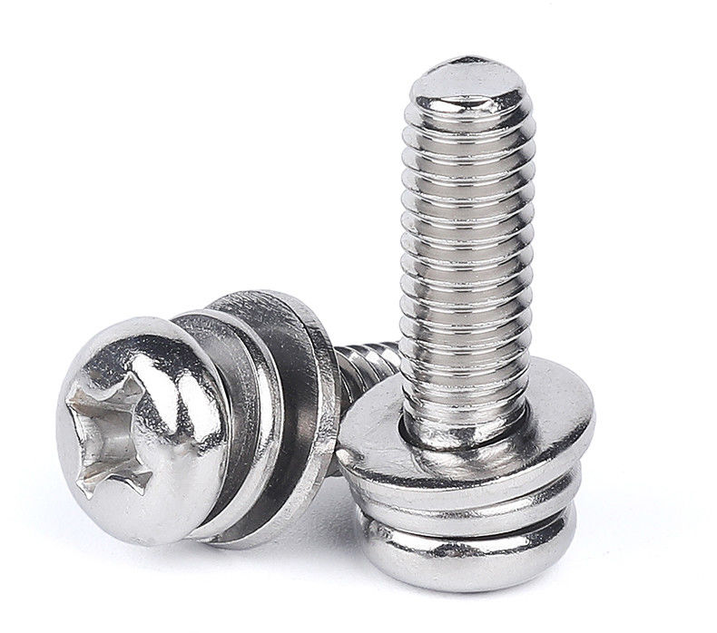 Todos los tamaños Precisión de alta calidad de acero inoxidable con ranuras de cabeza de cacerola micro tornillos en miniatura de tamaño pequeño con lavadora