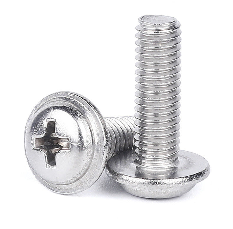 Todos los tamaños Precisión de alta calidad de acero inoxidable con ranuras de cabeza de cacerola micro tornillos en miniatura de tamaño pequeño con lavadora