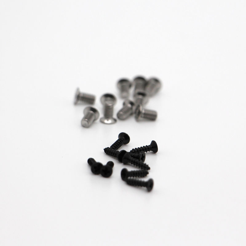 M0.5-M3 Precisión Micro Truss cabeza tornillos 410 Acero inoxidable óxido negro para dispositivos médicos Servicio personalizado