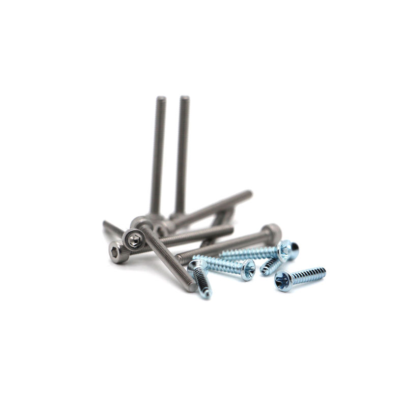 M0.5-M3 Aluminio Acero Precisión Micro tornillos de pulido de revestimiento Servicio personalizado con precio barato