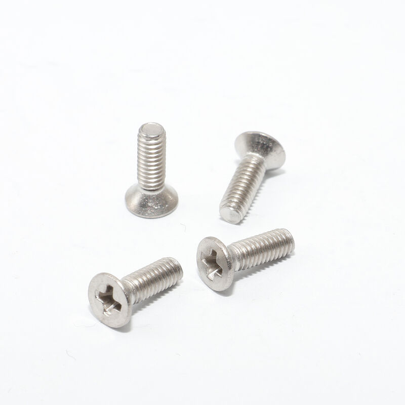 Micro tornillo galvanizado de 1,5 mm ultra delgado con extremo plano con ranuras para electrónica de precisión