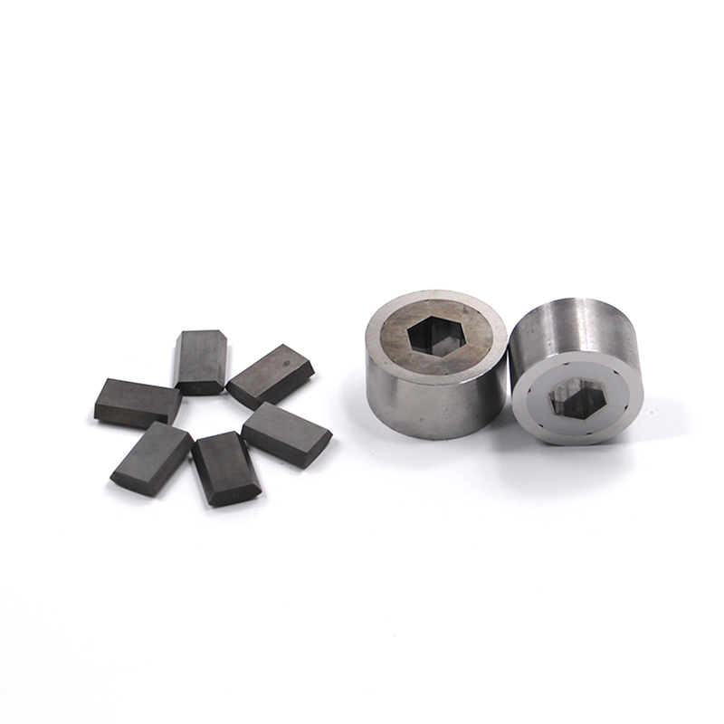 Segmentado Hex Die Desgaste Resistente a la fatiga térmica para acero al carbono inoxidable Forja en frío caliente Modulos reemplazables Fácil mantenimiento
